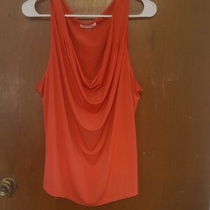 Calvin Klein Vibrant Orange Drape Tank Top